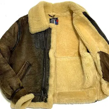 Schott 플라이트 자켓 B-3 무스탕 257S 레어 42 USA 제조