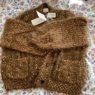 Vin 브라운 가디건 M 사이즈 택 포함 미사용 새상품