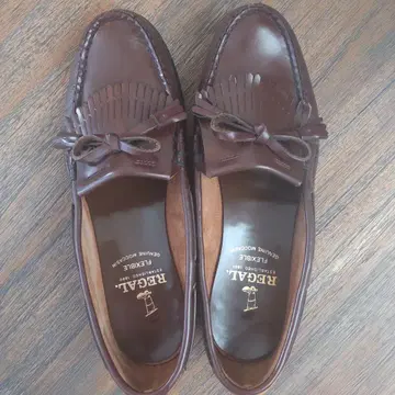 REGAL 브라운 가죽 로퍼