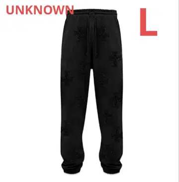 [ 미사용 새상품 ] 언노운 스웨트 팬츠 블랙 L
