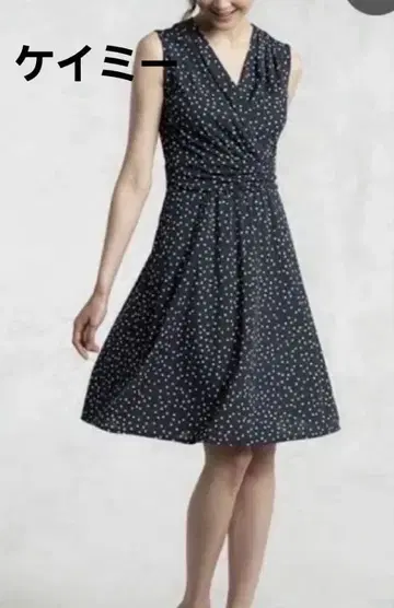 케이미 Kay me 네이비 도트 마릴린 원피스 9호