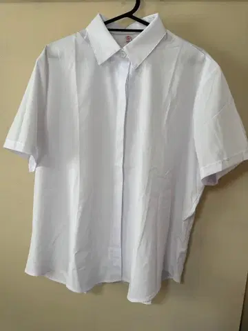 여성용 Y셔츠 반팔 화이트