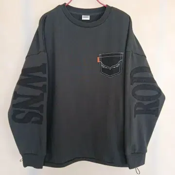 RODEOCROWNS 다크 그레이 오버 사이즈 맨투맨