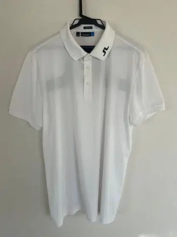 J.LINDEBERG 화이트 피케 셔츠