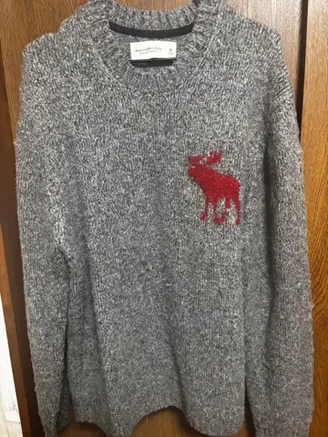 Abercrombie & Fitch 그레이 니트 스웨터 M