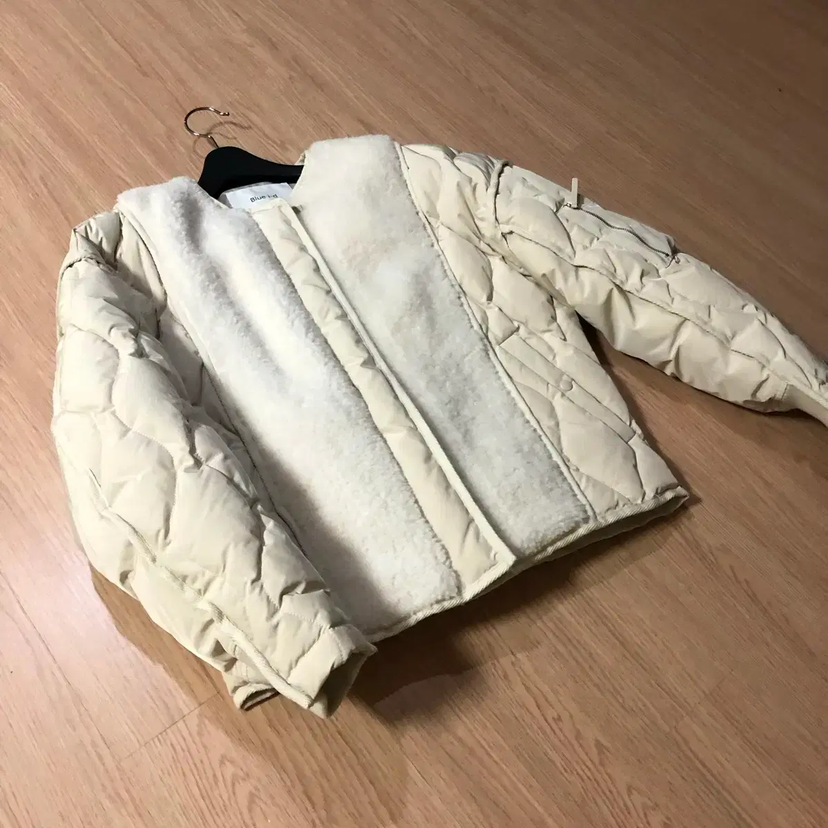 Je-pyeong Blue ID Jacket Jumper Old Money Look Time Mine Style Down Short Padding Quilting