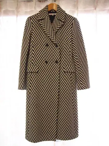 MICHAEL KORS 헤링본 롱 코트 사이즈 4