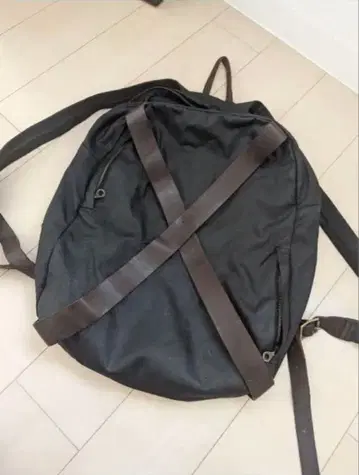 블랙 나일론 백팩 백팩