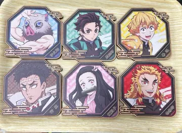 니지겐노모리 귀멸의 칼날 트레이딩 우드 코스터 묶음 판매