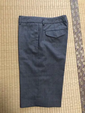 AMACA 하프 팬츠 브라운 계열 센터 프레스 40 사이즈