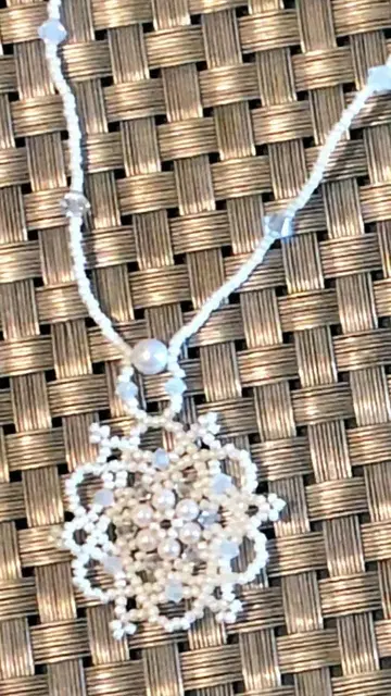 핸드메이드 비즈 펄 목걸이