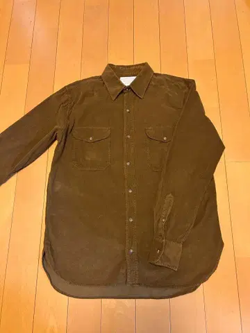 filson 브라운 코듀로이 긴팔 셔츠