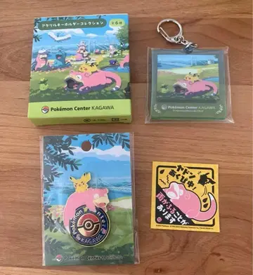 [ 새상품 ] 포켓몬 센터 카가와 야돈 피카츄 로고핀즈 카가와 한정판