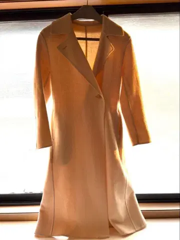 유니클로 이네스 더블 페이스 코트 내추럴