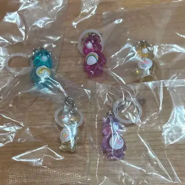 케어베어 클리어 마스코트 참 메지루시 액세서리 낱개 판매