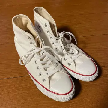 CONVERSE 화이트 하이컷 스니커즈