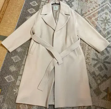 나노 유니버스 베이지 체스터 코트 벨트 포함