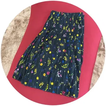 ZARA 자라 꽃무늬 플리츠 스커트