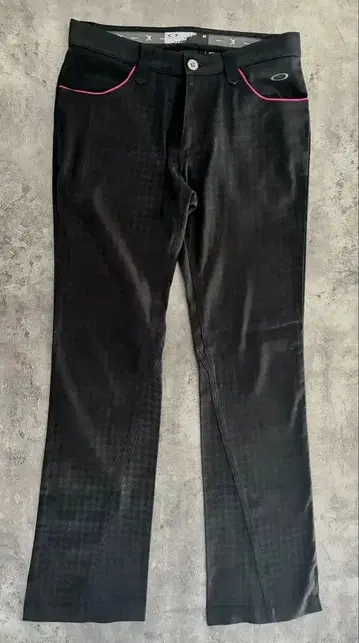 OAKLEY 스트레치 팬츠 하운드투스 패턴 사이즈 32