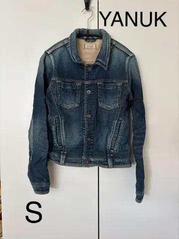 YANUK 데님 니트 자켓 S 인디고