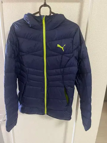PUMA 후드 부착 다운 자켓 L 퍼플