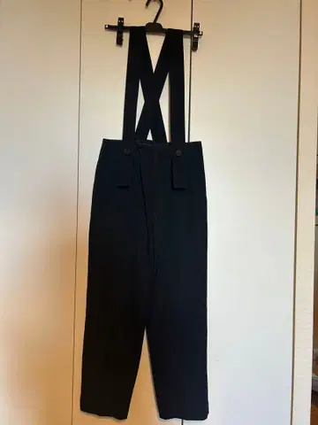 CABAN 서스펜더 포함 블랙 팬츠