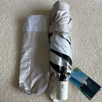 DeliT 접이식 우산 우천 겸용 화이트/블랙