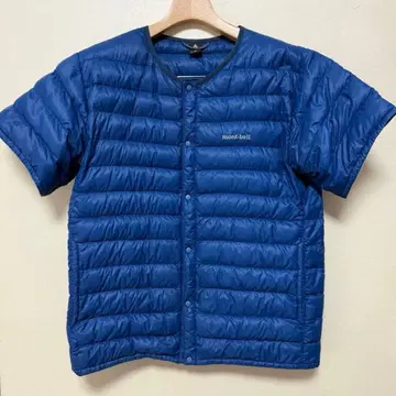 몽벨 Montbell 스페리오 다운 블루 반팔 다운 자켓