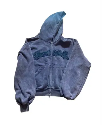 그레이 후드 부착 후드 맨투맨