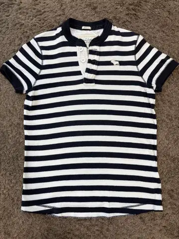 Abercrombie & Fitch 스트라이프 피케 셔츠 XL