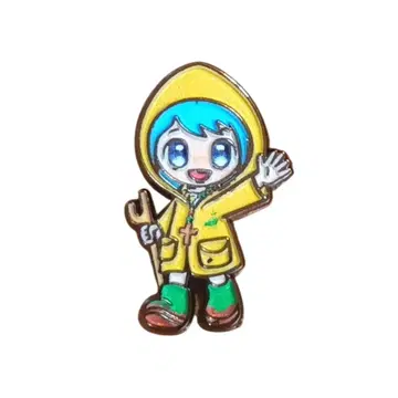 오사카 간사이 만박 바티칸 루체 핀 배지 이탈리아관 이탈리아짱