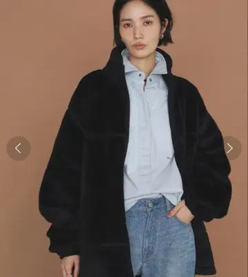 새상품급 GALLARDAGALANTE 개럴개런트 보아 블루종 블랙