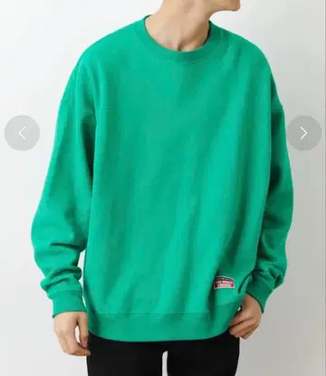 로데오 크라운 맨투맨 L 속기모 그린