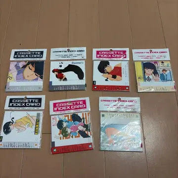 란마 1/2 카세트 인덱스 카드 7장 세트