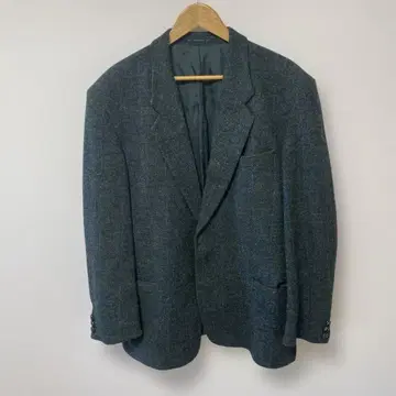 새상품급 HarrisTweed 테일러드 자켓 울 그린 XL