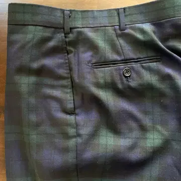 에이본 하우스 블랙워치 타탄 체크 슬랙스 80 사이즈