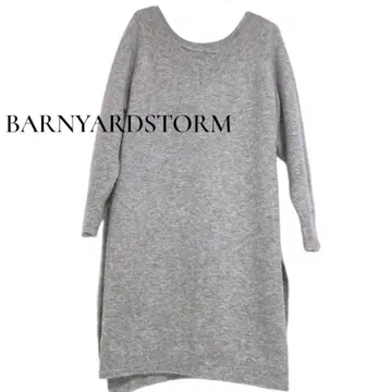 BARNYARDSTORM 알파카 혼방 니트 원피스 고급 성숙 캐주얼