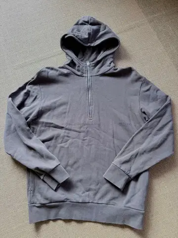 리플레이 오가닉 코튼 속기모 하프 지퍼 후드티