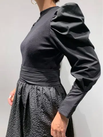 ELENDEEK 턱 벨트 F&F 니트 원피스