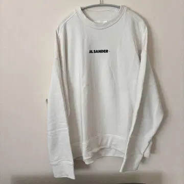 질 샌더 로고 화이트 트레이닝복