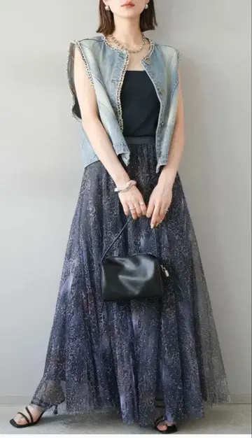 lumier 튤 레이어드 스커트 택 포함