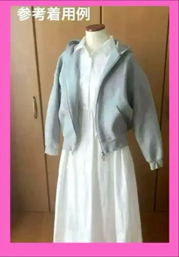 미착용 MOUSSY 롱 원피스 화이트 마우지 원피스 화이트