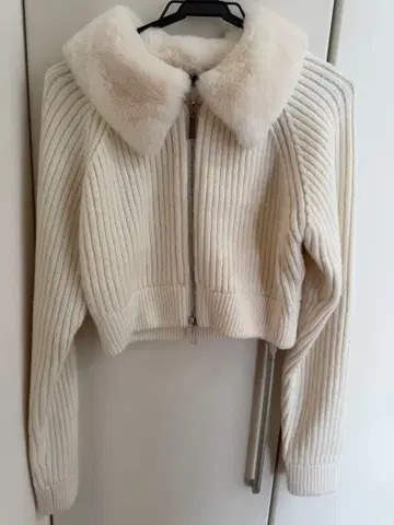 ZARA 인조 모피 니트탑 S