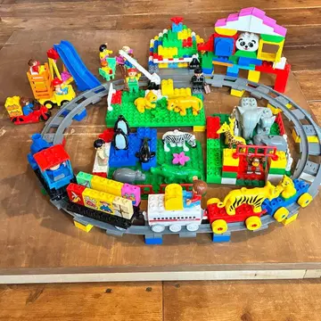 레고 듀플로 다정한 동물 버스 즐거운 동물원