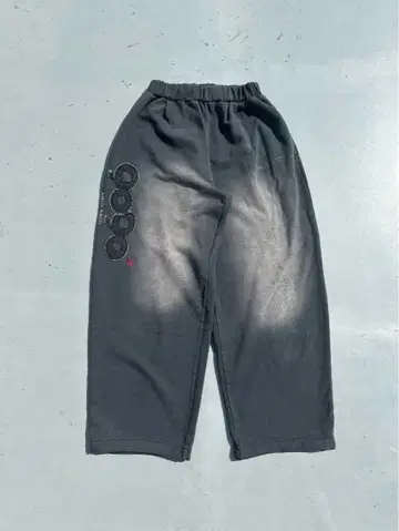 9090 다크 그레이 릴랙스 핏 조거 팬츠