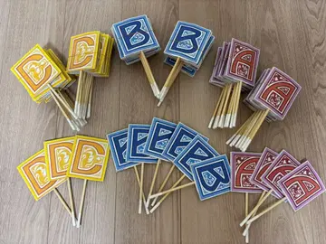 등급 체크 카드 ABC 세트 손잡이 포함