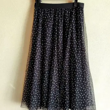 온워드 any fam 물방울 패턴 플리츠 스커트