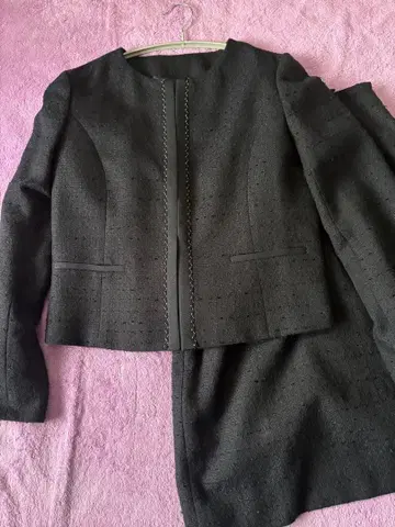 앵커우먼 다크 네이비 스커트 수트 11호