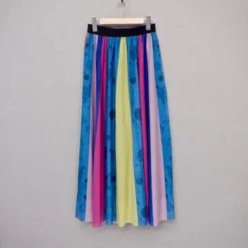 *스칼라 153656: 애니멀 무늬 절개 멀티 컬러 샤샤 스커트