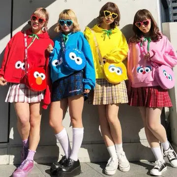 [새상품급] WEGO x 세서미 후드티 USJ 축제 커플 코디에